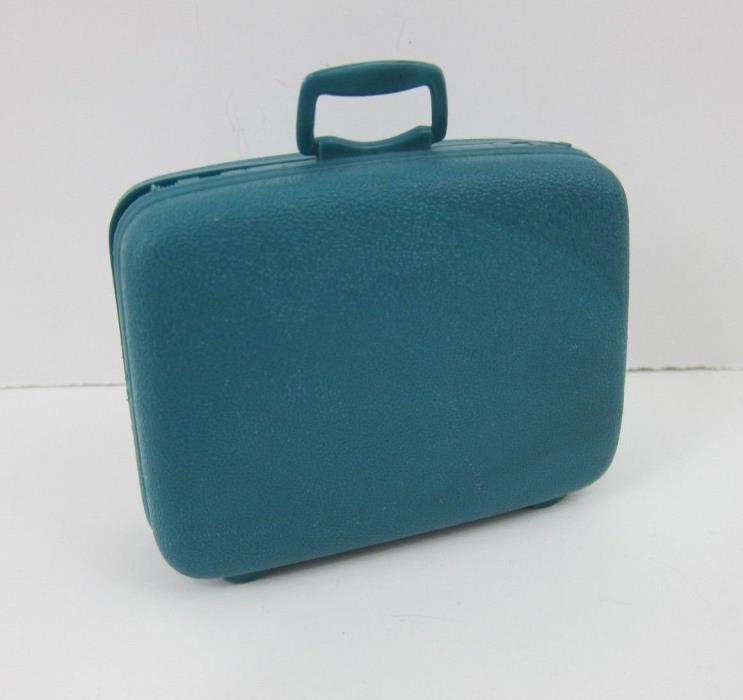 VTG Barbie Doll Blue Luggage Suitcase Hardshell 1960s Plastic