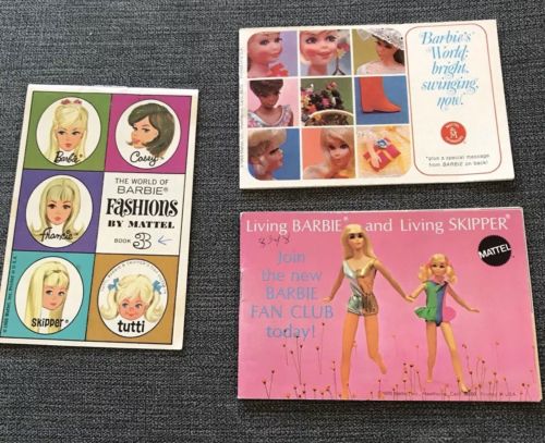 Vintage Barbie / Friends Fashion Booklets Lot 1960,s/70,s Mattel Orig
