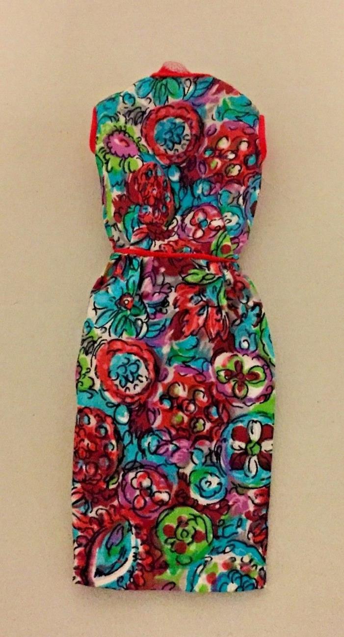 Vintage Barbie Fashion #1650 Outdoor Art Show Silk Dress