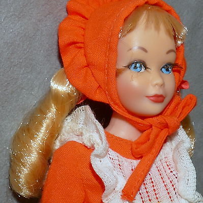 SKIPPER DOLL in Clothes 1960s Bendable Leg 1969 PANTS 'n PINAFORE Sausage MC