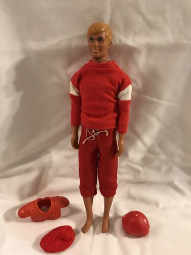Vintage Ken Barbie Doll W/ Football Outfit