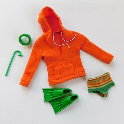 Vintage 1406 Ken Doll Outfit Clothes Skin Diver Complete K186