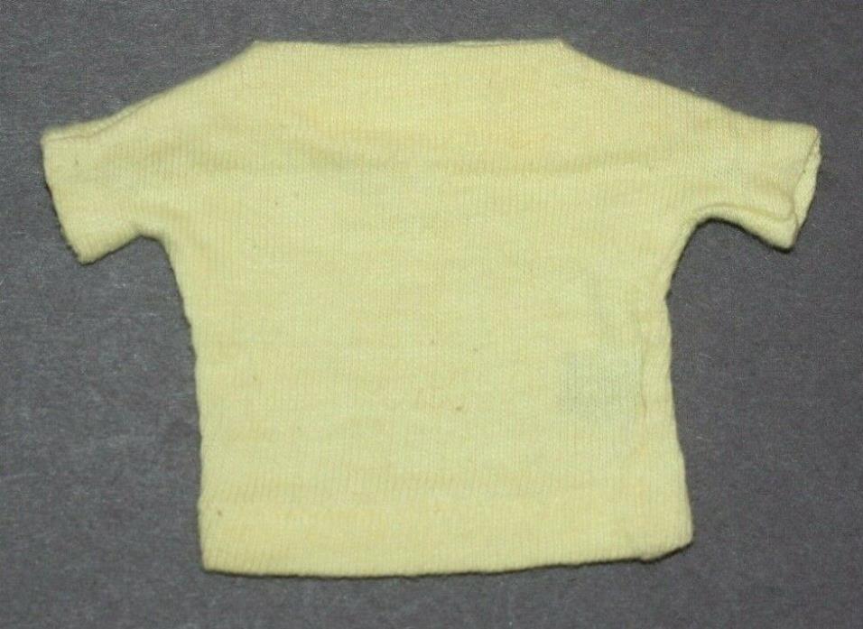 VINTAGE KEN 1961 CASUALS #782 YELLOW SHIRT--VERY NEAR EXCELLENT