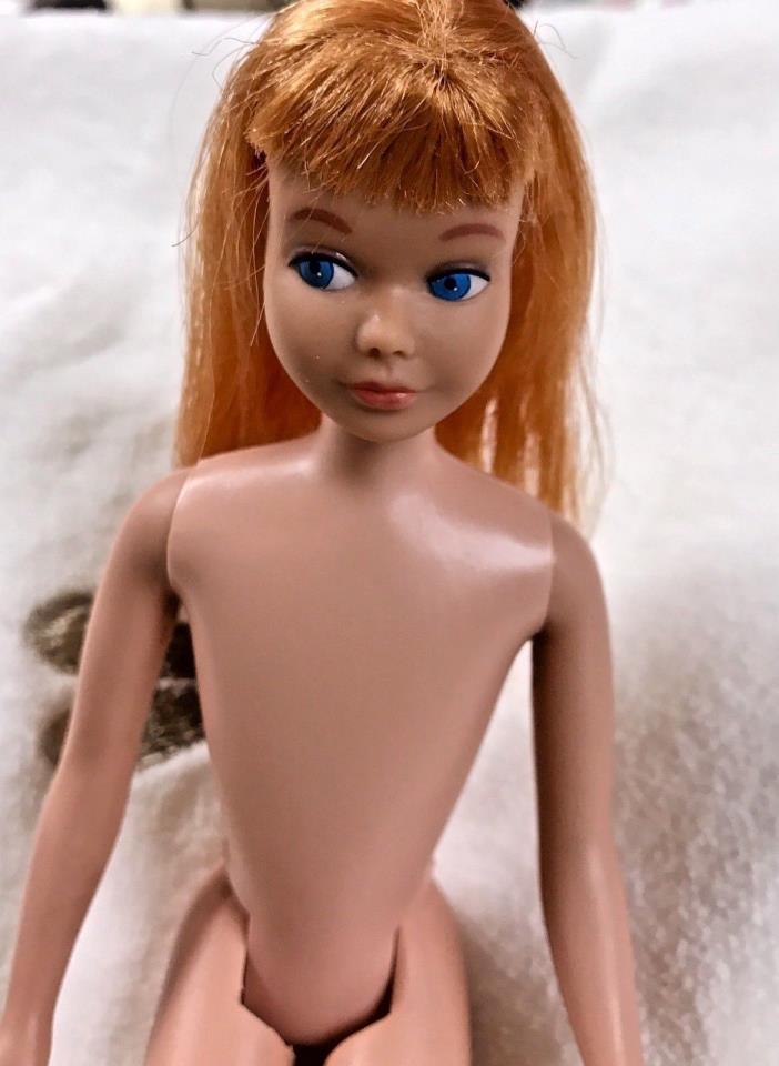 Vintage Skipper Doll Titan Red Hair 1963 # 1 on left cheek of tush, Japan VGUC