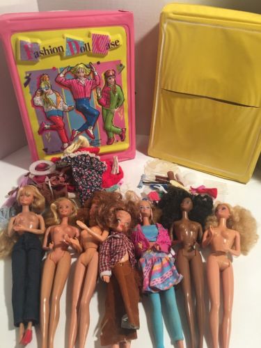 Vintage Barbie Lot with Cases