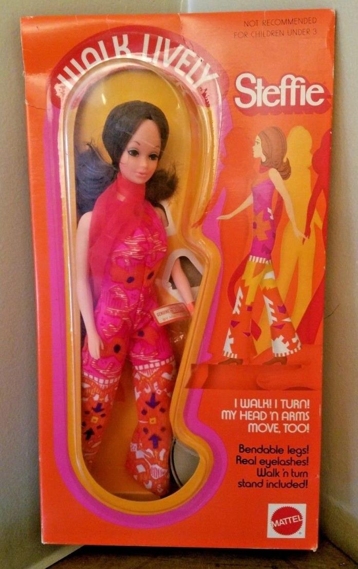 New Vintage Mattel 1971 Walk Lively Steffie Doll