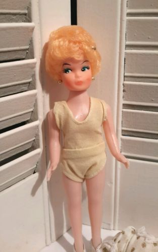 Vintage 1960's Tammy Clone Doll Come with Original Outfit Painted Face Pale Skin