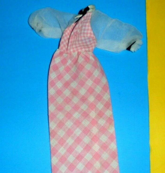 QUICK CURL BARBIE Original pink dress #4220 1973 1970's doll clothes