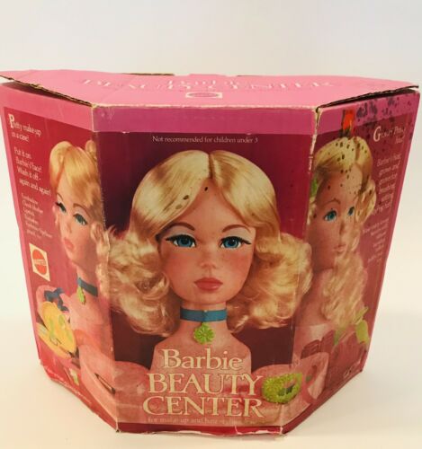 Vintage 1972 Quick Curl Barbie Beauty Center in Original Box with Accessories