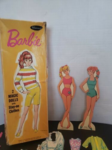 Vintage Whitman 1969 Barbie Magic Paper Dolls with Outfits, good condition