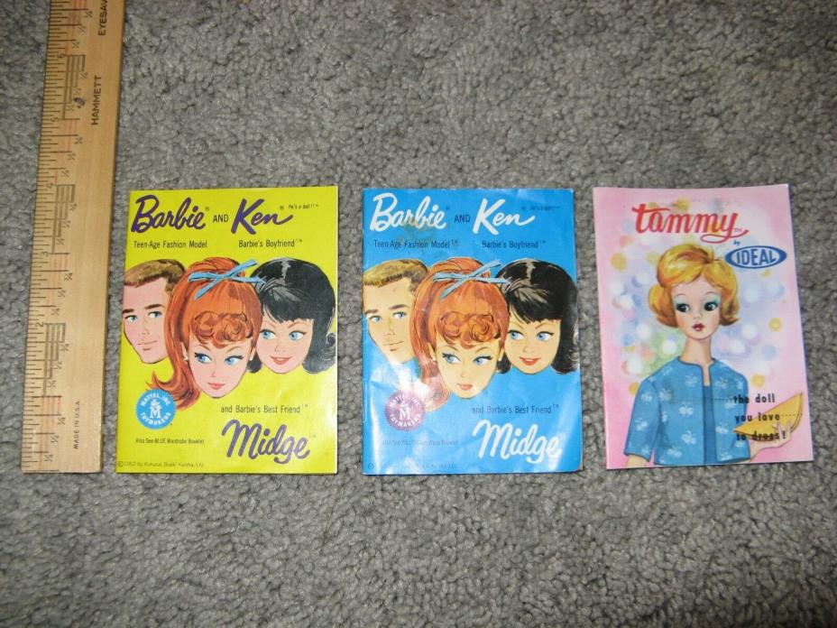 LOT of 3 Vintage Barbie Ken Midge Tammy Fashion Magazines