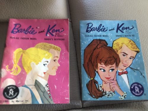 Vintage Barbie And Ken 1961 And 1962 Mini Fashion Booklets