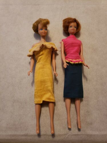 Vintage Mattel 1962/1968 2 Midge Barbie Doll Made in Japan Red Hair Freckles
