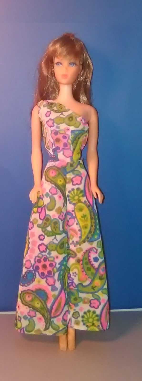 Vintage Go Go Co Co TNT Barbie Doll , Barbie Patio Party Paisley Jumpsuit #1692