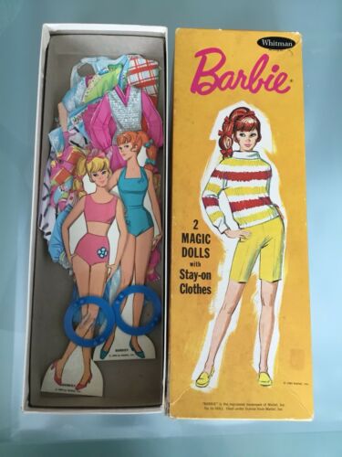 Vintage Barbie 1969 MOD Barbie MAGIC DOLLS w/Stay On Clothes Whitman Mattel