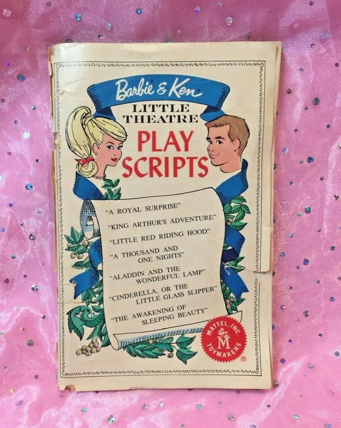 Vintage Barbie + Ken HTF Little Theatre SCRIPT * RARE * PLAY BOOK * 7 PLAYS
