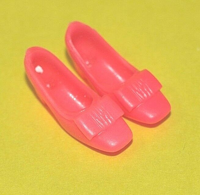 Vintage Barbie Francie Doll HOT PINK Squishy Bow JAPAN Shoes, PERFECT COMPLETERS