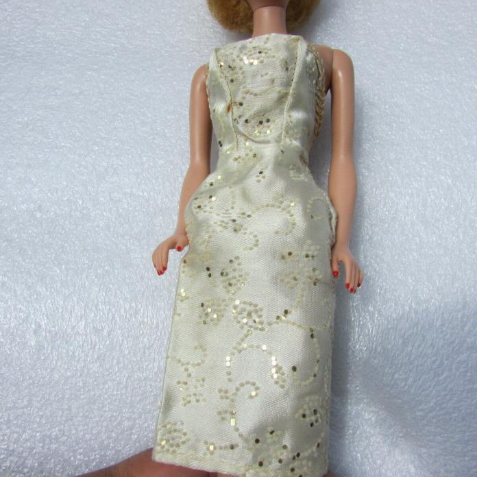 Vintage Barbie Doll Clone Sheath Glitter Brocade Dress Tressy Bild Lilli 1960s