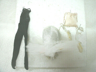 Vintage Barbie--Ballerina--TuTu-Slippers-Bag-Leotards-Silver Lame--Circa 1960's