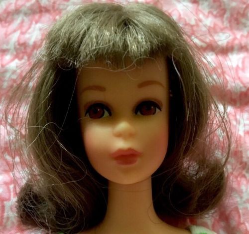 vintage 1965 1st First Issue Brunette Francie Doll High Color, Straight Leg NM