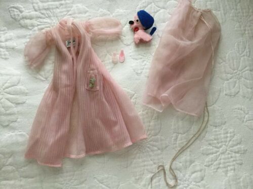 Vintage Barbie Doll Nighty Negligee Outfit & Dog # 965