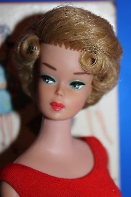 European Vintage Barbie Bubble Cut Genuine Side Part OOAK-Green Eyes.with Box.