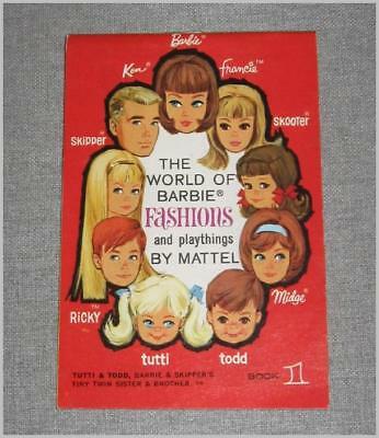 Vintage Barbie 1967 World of Barbie Fashions BOOKLET Book 1, MINT