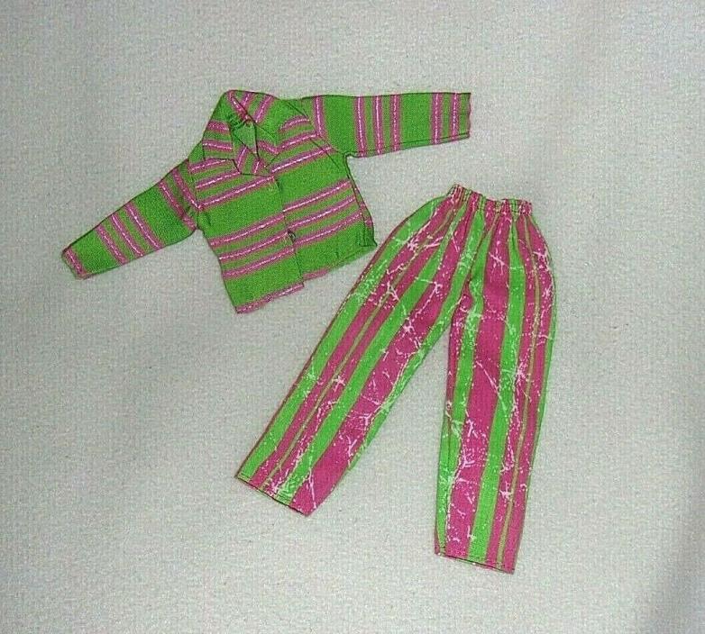 Hong Kong Taged FabLu Babs Barbie Clone MINT Green~Pink Stripe Outfit FREE Ship