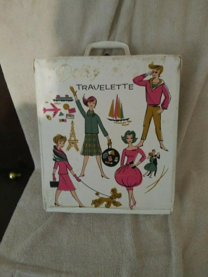 Vintage Tressy Doll in Dolly Travelette case with clothes, VGC