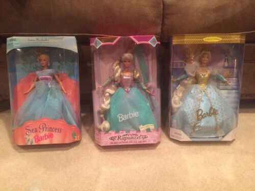 Lot of 3 Fairy Tale Barbies