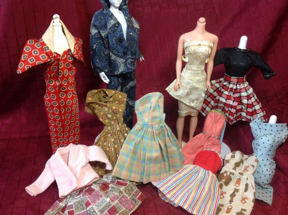 Vintage Mixed lot of Barbie Clone Outfits Several different Styles