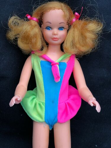 Vintage Mattel Dramatic LIVING SKIPPER Doll With Original Swimsuit #1116 Mod Era