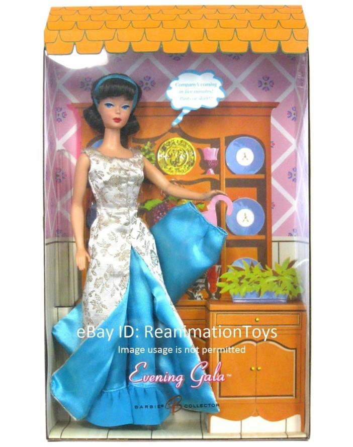 Barbie Vintage Reproduction Evening Gala w/Overdress Satin Skirt Set Mint NRFB