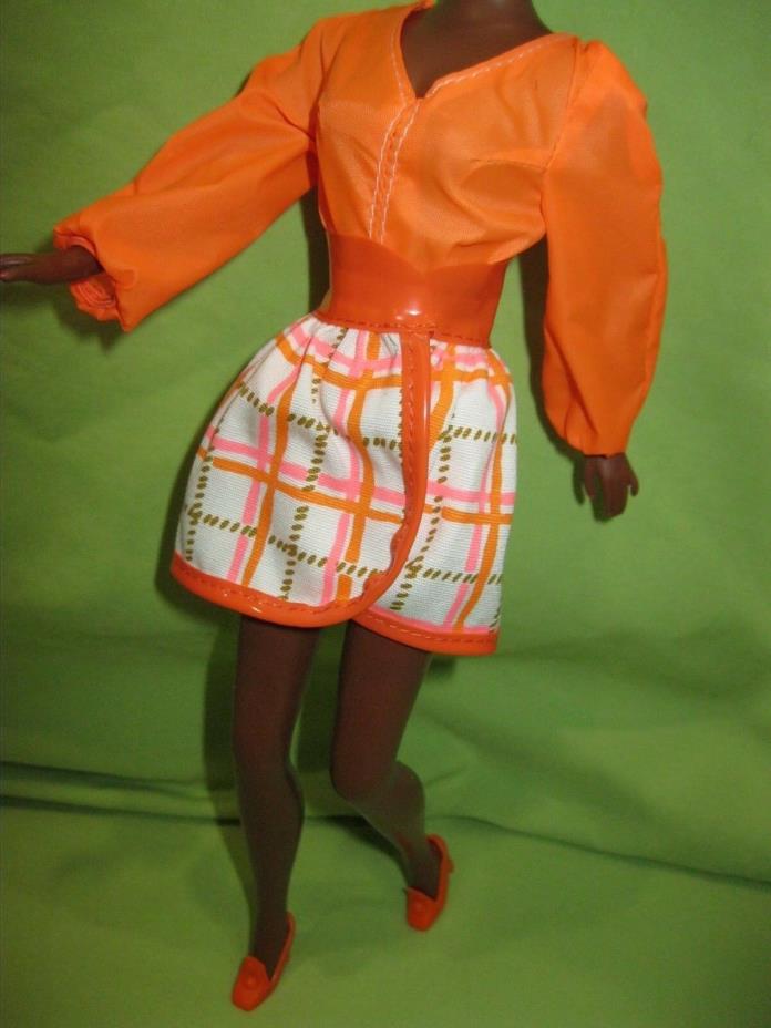 MOD FRIENDS Barbie Giftset REPRO of Vintage Fashion OUTFIT #1451 Tangerine Scene