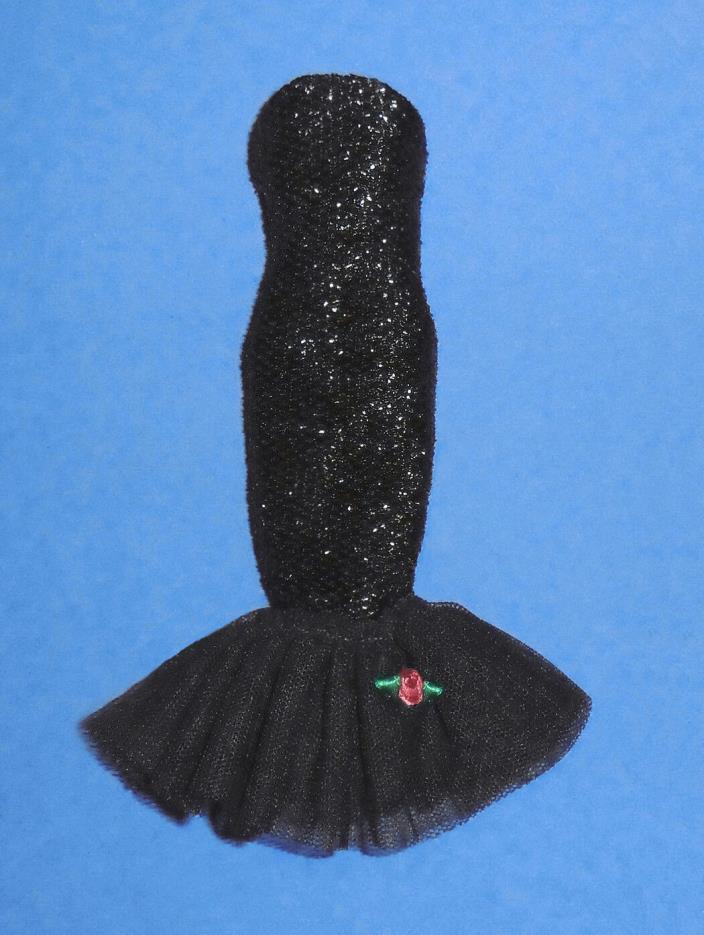 Vintage Barbie Solo In The Spotlight Long Black Glitter Dress REPRO REPRODUCTION