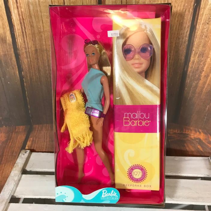 Malibu Barbie With Keepsake Box 1971 Authentic Doll and Fashion Reproduction NEW