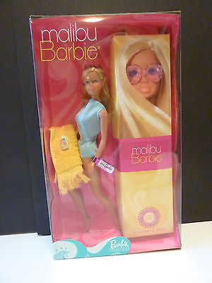 2001 Reproduction of 1971 Malibu Barbie Doll With Keepsake Box, Adorable!  NRFB
