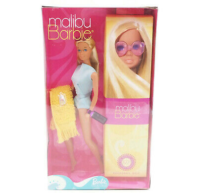 Mattel 2001 Reproduction of the 1971 Malibu Barbie with Keepsake Box NRFB