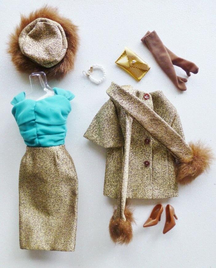 Barbie Gold N Glamour Outfit Set Reproduction DeBoxed Complete All Accessories