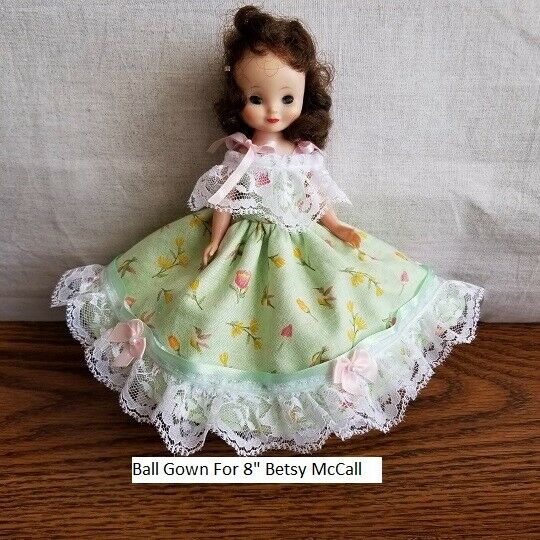New Ball Gown Floral Lace Dress Vintage Betsy Doll Clothes Fashions No Doll