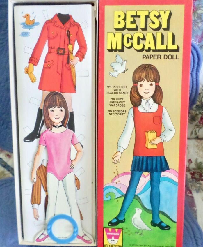 BETSY McCALL PAPER DOLL 1971 by McCall Publishing, Rare Boxed Set MINT