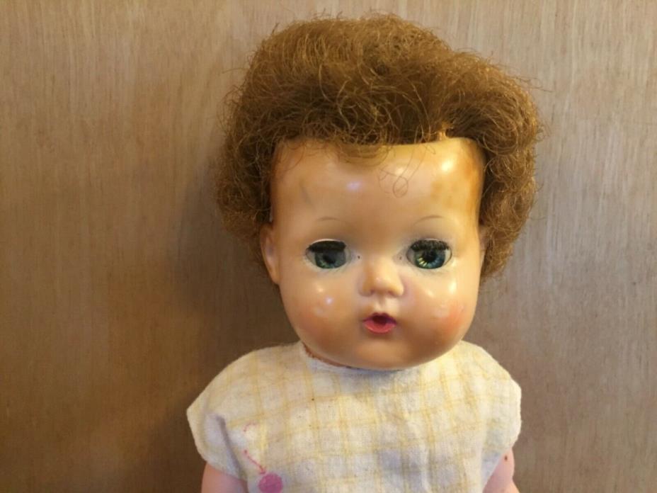 1959 11” Vintage Vinyl American Character Tiny Tears Baby Doll