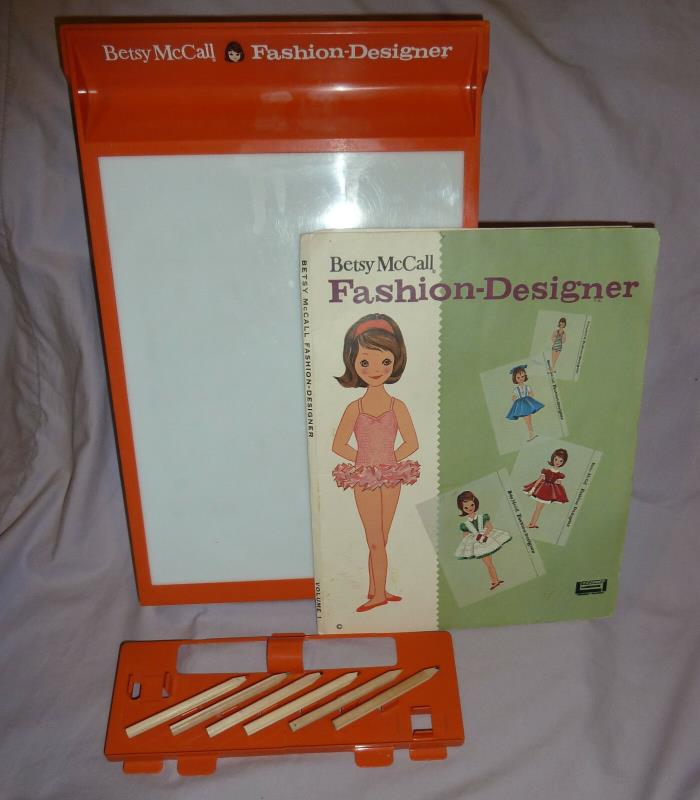 BETSY MCCALL FASHION DESIGNER - LIGHT UP DESK W/ FASHIONS/TRACING PAPER 1961