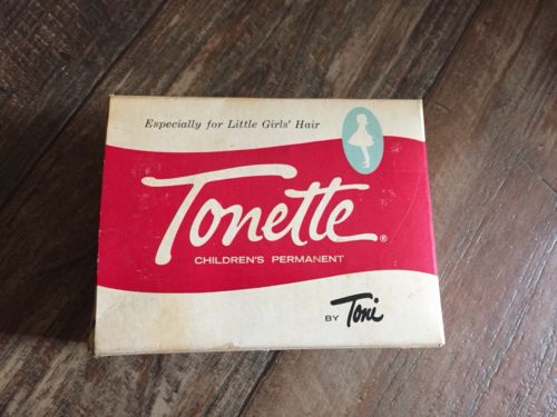 Vintage Tonette Children's Permanent Box 60’s 70’s