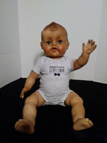 Vintage RICKY Jr. 20” Cry/Wet Doll, Amer Character Molded Hair, Jointed