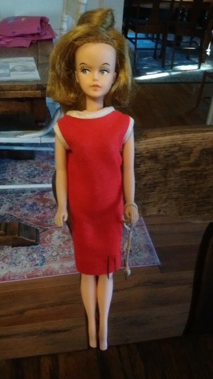 Vintage 1960's American Character Tressy Doll,Turn Key,3 Hair Pins,Original Dres