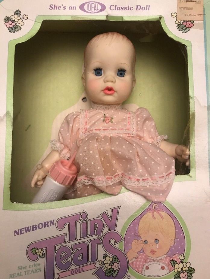 Ideal Classic doll Newborn Tiny Tears with box