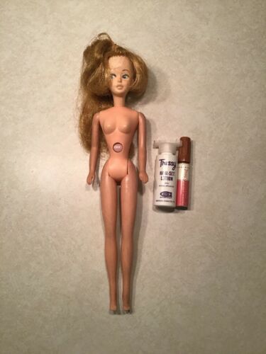 1965 VINTAGE TRESSY MAKEUP DOLL BLOND GROWING Hair Coloring Hair Set Lotion