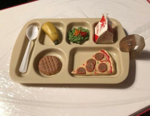 1996 Pleasant Company American Girl Doll School Lunch Tray with Food