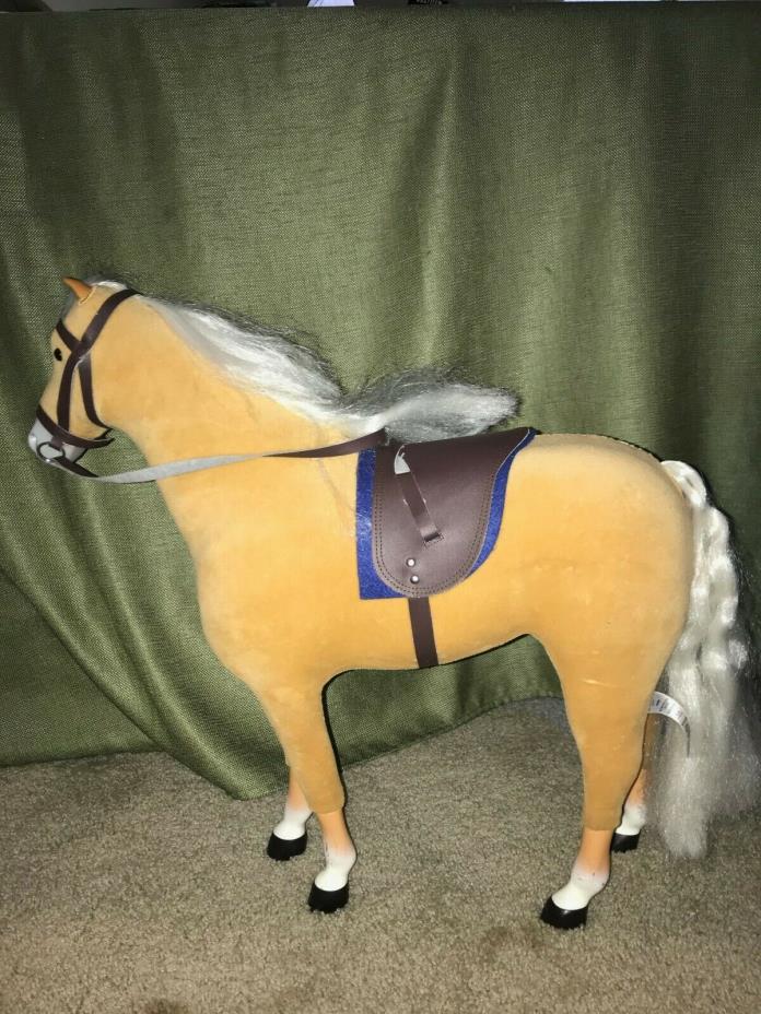 american girl doll collectable palimino horse and saddle